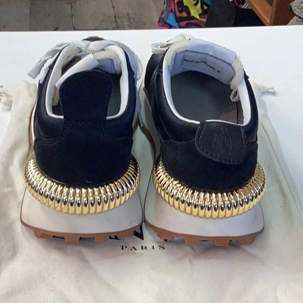 Lanvin Black Bumper Sneakers. - Picture 4 of 6